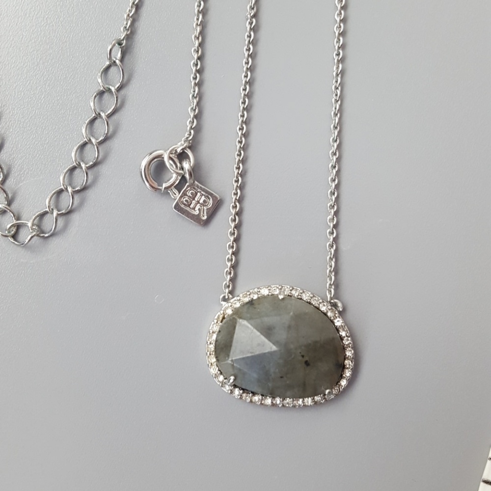 Grey Stone Necklace